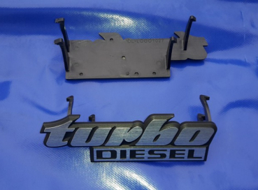 Schriftzug Turbo Diesel VW Golf 2